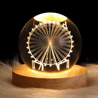 Heavenly 3D Starry Sky Crystal Ball Night Light - Nebula & Planets Projection Lamp - Perfect Christian Gift for Any Occasion