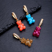 Y2K Gummy Bear Love Necklace – Colorful Bear Pendant Jewelry for Women