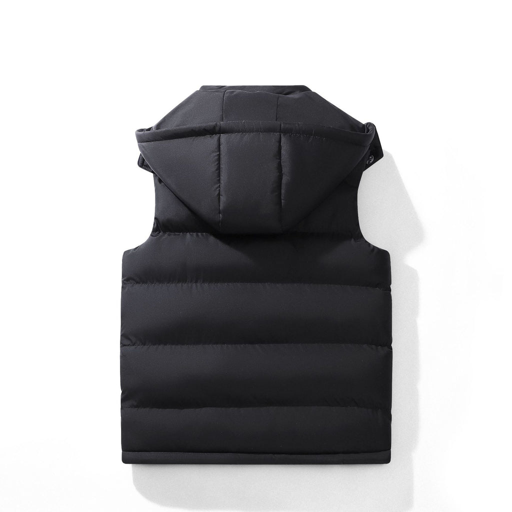 Men’s Hooded Thermal Vest – Extra‑Thick Casual Sleeveless Jacket with Zipper Pockets (XS–3XL) What Else You Got?