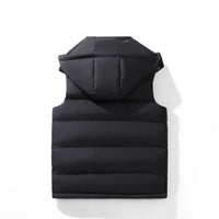 Men’s Ultra-Warm Hooded Thermal Vest – Sleeveless Insulated Jacket with Zipper Pockets (XS-3XL)