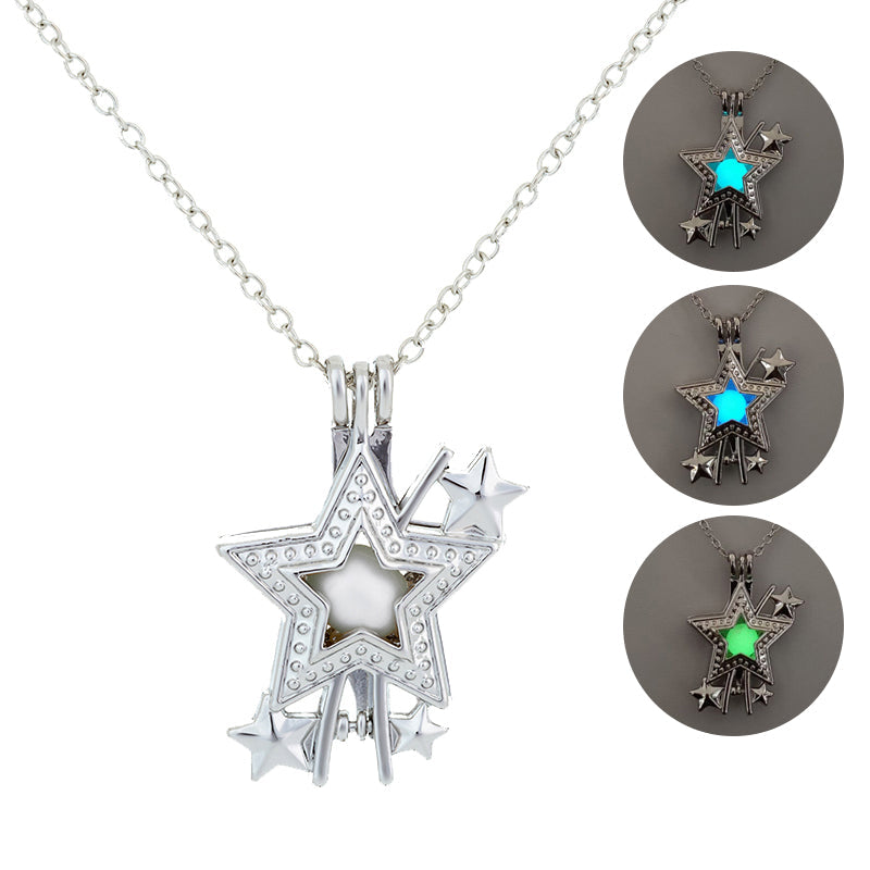 Radiant Faith Hip-Hop Rock Star Glow Necklace - Glows in the Dark - Christian Jewelry