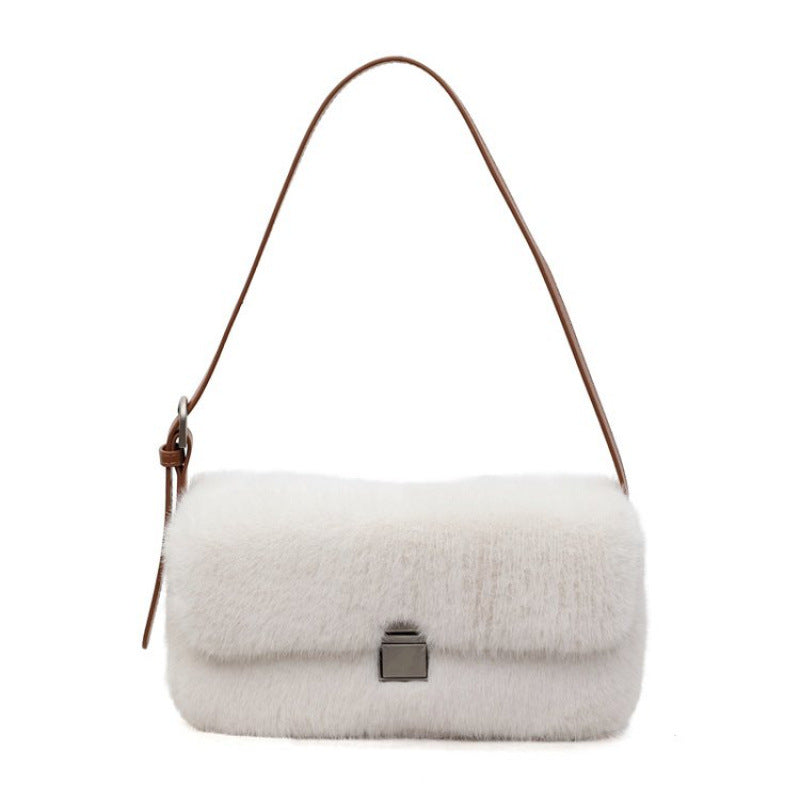 Retro Plush Underarm Shoulder Bag – Soft PU Fashion Armpit Bag for Women What Else You Got?