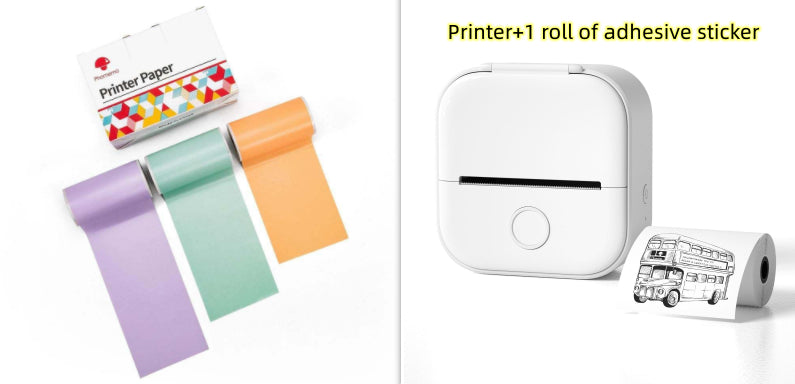 Portable Mini Thermal Label Printer Home Photo Printer Student Wrong Question Printer Bluetooth-compatible Mini Label Printer Price Tag What Else You Got?