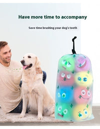 Squeaky Dog Ball Set, 8 Plush Puzzle Balls for Puppy Training and Play