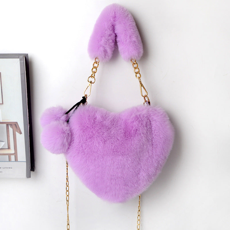 Love Bags Soft Plush Handbags Women Valentine's Day Party Bag What Else You Got?
