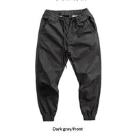 Men’s Quick-Dry Cargo Joggers – Lightweight Outdoor Cropped Work Pants for Warm Weather
