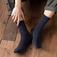 Cozy & Breathable Men's Socks for Fall & Winter - Free Size (7-Pack Options)