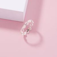 Glow-in-the-Dark Heart Ring – Adjustable Romantic Jewelry