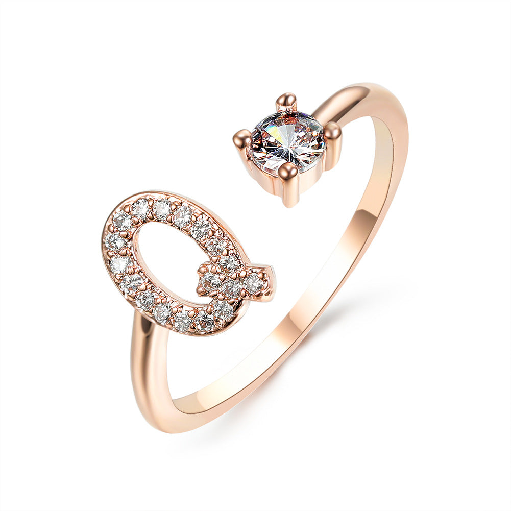 New Design Adjustable 26 Initial Letter Ring Fashion Jewelry For Women Simple Elegant Jewelry What Else You Got?