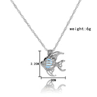 Glow-in-the-Dark Goldfish Necklace – Luminous Luck & Abundance Pendant