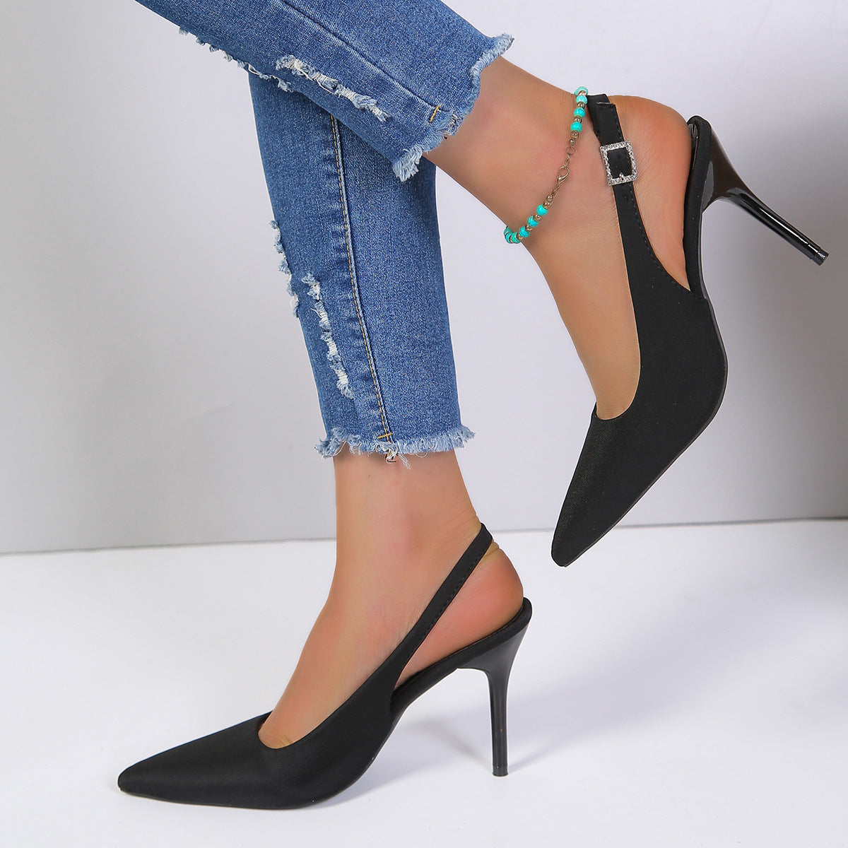 Pointed Toe Buckle Sandals Fashion Summer Stiletto High Heels Shoes For Women What Else You Got?