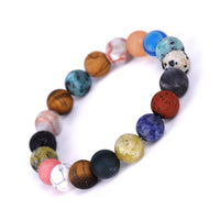 Solar System Planet Bracelet – Natural Stone Chakra Bead Jewelry for Everyday Wear
