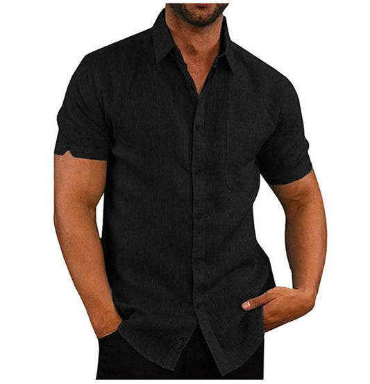 Men Short Sleeve Summer Solid Shirts Casual Loose Tops Tee What Else You Got?