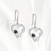 925 Sterling Silver Geometric Heart Earrings – Minimalist Women’s Jewelry