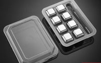 Elegant Whiskey Stones - Stainless Steel Ice Cubes for Perfect Chilling Without Dilution - Ideal Gift for Men & Connoisseurs