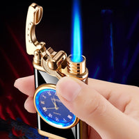 Watch Lighter 2-in-1 – Wristwatch with Windproof Butane Torch for Camping & Everyday Carry