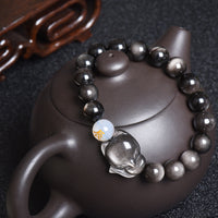 Obsidian Zodiac Guardian Bracelet – Protection & Healing Crystal Beads for All Signs
