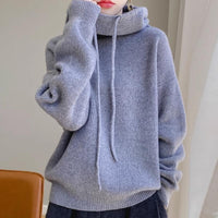 Women’s Thick Knit Pullover Sweater – Warm Polyester Casual Top S–2XL