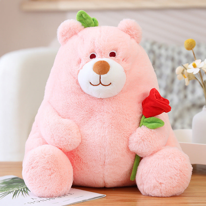 Girl's Throw Pillow Cute Flower Bear Doll Plush Toy What Else You Got?
