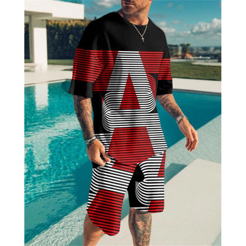 Short Sleeve Foreign Trade Men Leisure Set Suit What Else You Got?