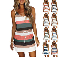 Graceful Striped Summer Dress - Comfortable & Modest Casual Wear for Women
