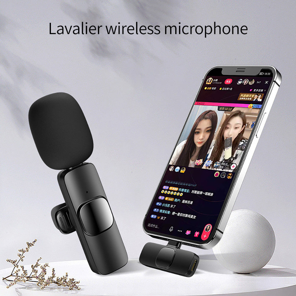 CrystalClear Pro Wireless Mic: 10H Battery, Noise-Free Audio for iPhone/Android & Live Streaming