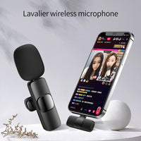 CrystalClear Pro Wireless Mic: 10H Battery, Noise-Free Audio for iPhone/Android & Live Streaming