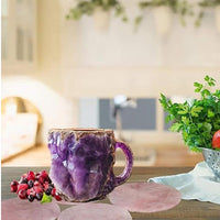 400ml Mineral Crystal Coffee Mug – Gemstone Resin Design, Unique Home & Kitchen Gift, 3D Artisan Mug