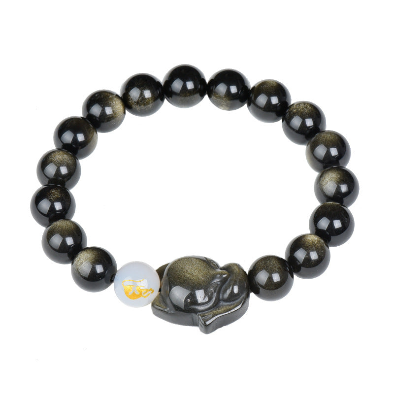 Natural Obsidian Bracelet Zodiac Guardian What Else You Got?