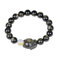 Obsidian Zodiac Guardian Bracelet – Protection & Healing Crystal Beads for All Signs