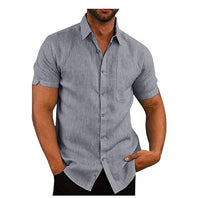 Men's Summer Casual Short Sleeve Shirts - Lightweight & Breathable Tee Tops