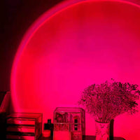 Rainbow Sunset Projection Lamp – Dreamy Night Light & Room Decor with Sunset & Rainbow Effects