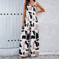 Graceful & Stylish Square Neck Jumpsuit with Pockets - Effortless Spring/Summer Fashion for Women
