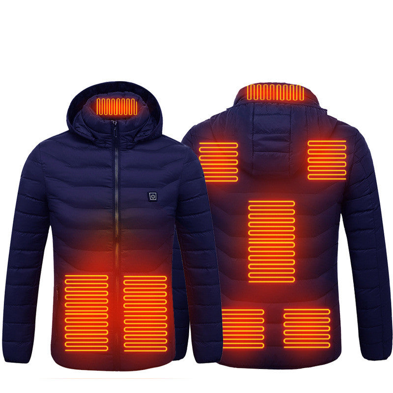 Winter Heated Jacket USB Electric Cotton Coat Zip-up Heater Thermal Clothing Heating Vest For Men What Else You Got?