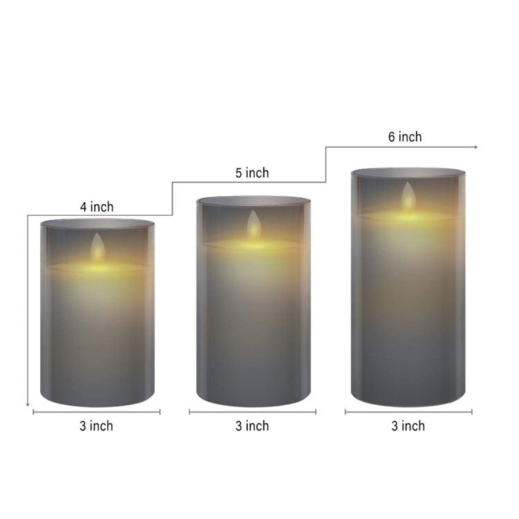 LED Remote Control Candle – Swinging Flame Electronic Paraffin Candle (Glass Plated) What Else You Got?