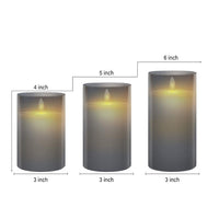 LED Flameless Candle with Remote – Realistic Swinging Flame & Glass Design