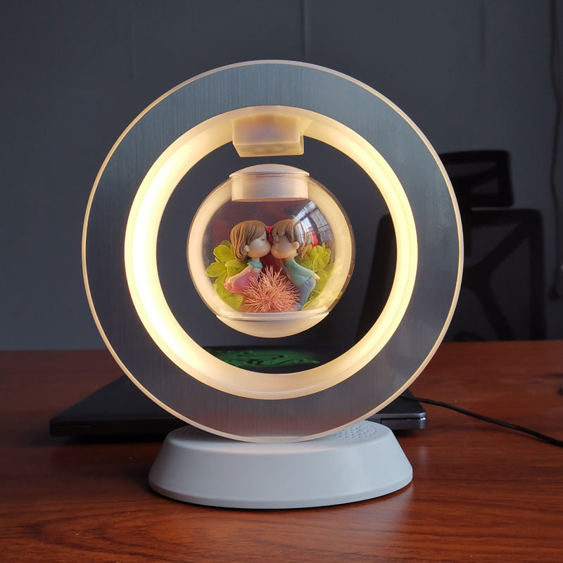 Valentines Day Gift Heart Floating Table LED Night Light Magnetic Levitation Creatives Lamp Desk Lamp Home Decor What Else You Got?