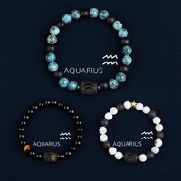 Crystal Stone Zodiac Sign Bracelet Stack Set – All 12 Signs | Celestial Energy Jewelry