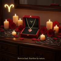 Zodiac Heart Necklace – Personalized Constellation Pendant for Her | All 12 Signs