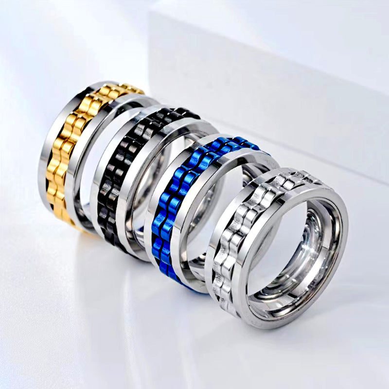 Unisex Titanium Steel Ring – Seiko‑Crafted High‑Polish Band in Multiple Colors What Else You Got?