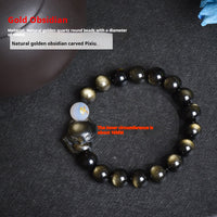 Obsidian Zodiac Guardian Bracelet – Protection & Healing Crystal Beads for All Signs