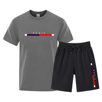 Men’s Cotton T-Shirt & Shorts Set – Breathable Casual Two-Piece Outfit S–3XL