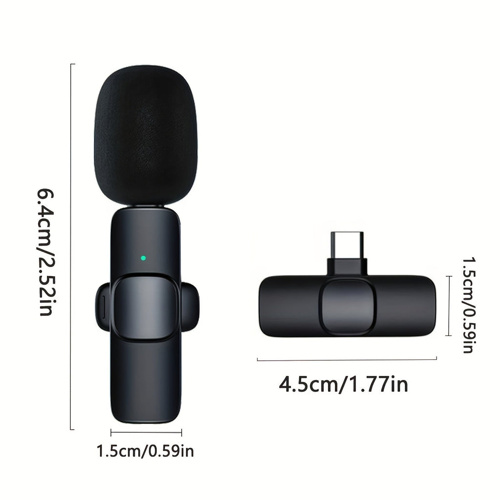 Wireless Lavalier Lapel Microphone For IPhone IPad Professional Wireless Clip Mic - Cordless Omnidirectional Condenser Recording Mic For Interview Video Podcast Vlog YouTube What Else You Got?