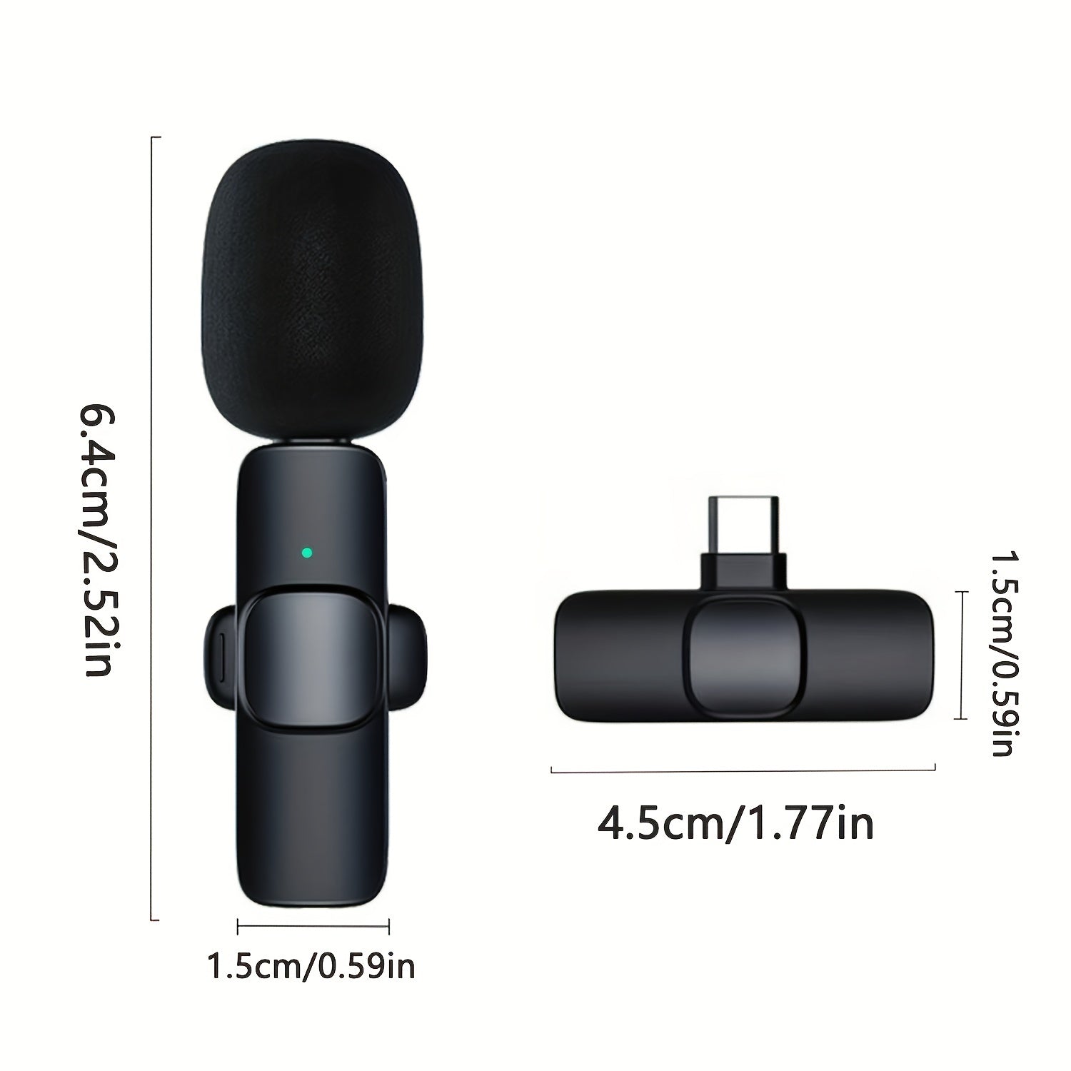 Wireless Lavalier Lapel Microphone For IPhone IPad Professional Wireless Clip Mic - Cordless Omnidirectional Condenser Recording Mic For Interview Video Podcast Vlog YouTube What Else You Got?