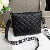 Elegant Christian Messenger Bag for Women - Trendy Embroidered Crossbody Purse with Chain Strap (White, Black, Brown, Pink)
