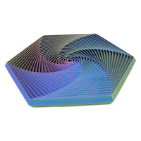 Hexagon Fidget Toy - 3D Printed Stress Reliever with Vibrant Colors