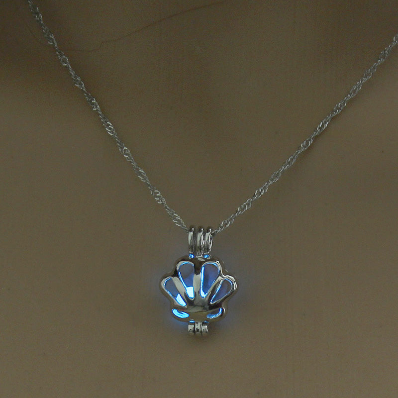 GLOW-IN-THE-DARK SCALLOP HOLLOW-OUT DIY necklace What Else You Got?
