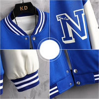 Men’s Stylish Letter-Print Baseball Jacket – INS-Inspired Casual Coat for Spring & Autumn
