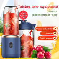 Portable USB Blender Cup – 6-Blade Mini Juicer for Smoothies & Shakes