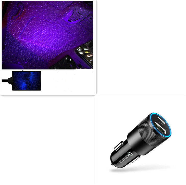 USB Starry Sky Car Light Projector – Galaxy LED Interior Ambient Lighting with Voice Control What Else You Got?